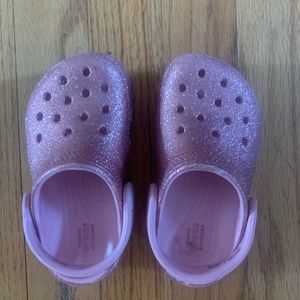 Sparkly Pink Crocs
